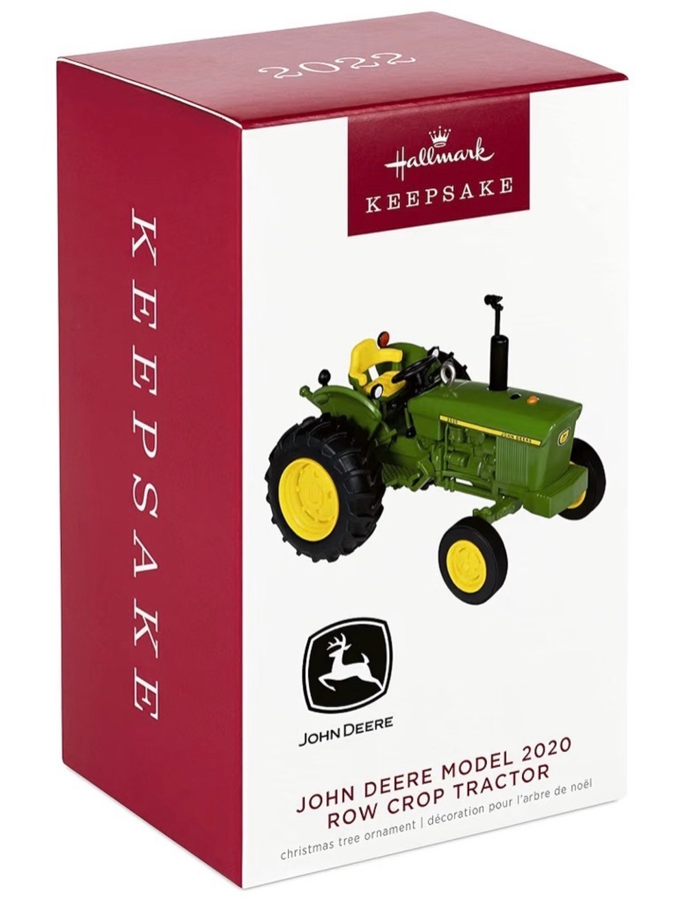 Halllmark Keepsake John Deere Model 2020 Row Crop Tractor Christmas Ornament NIB